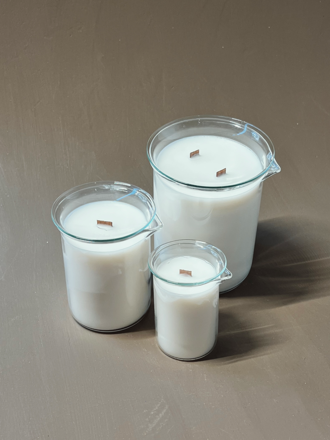 Cannelle × Sapin / Bougies "Béchers"