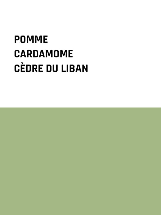 Pomme × Cardamome × Cèdre du Liban