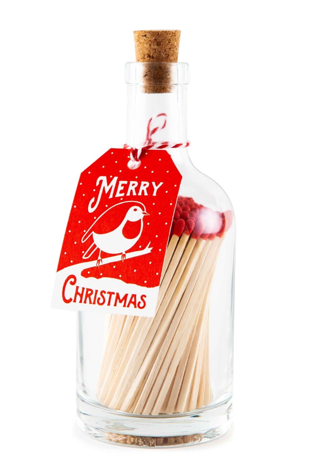 Match Bottle - Robin Merry Christmas